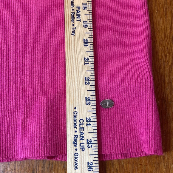Lauren Ralph Lauren Pink Turtleneck Sweater - Picture 8 of 9